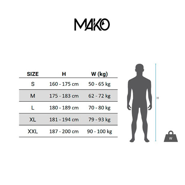 Traje de Neopreno (wetsuit) para triatlón Mako OWP- Hombre