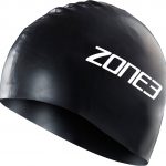 Zone3-OW Accessories-Silicone Swim Cap-Cutout-Black