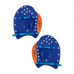 Zone3-Swim Accessories-Power Stroke Swim Paddles-Navy & Orange-Cutout